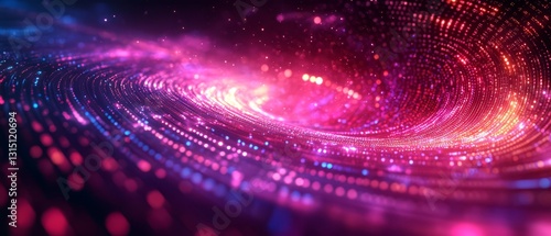 Abstract detailed futuristic shape on violet background