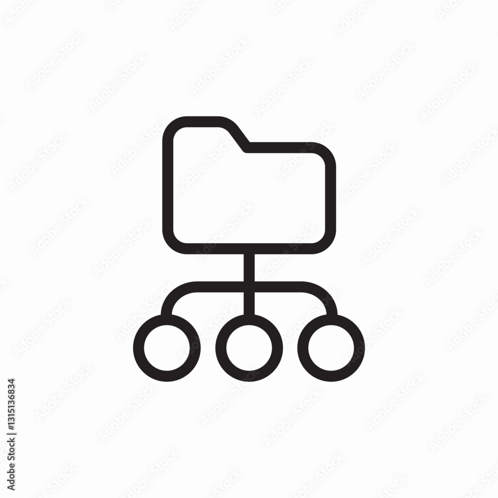 folder archive connect icon sign vector folder archive connect icon sign vector