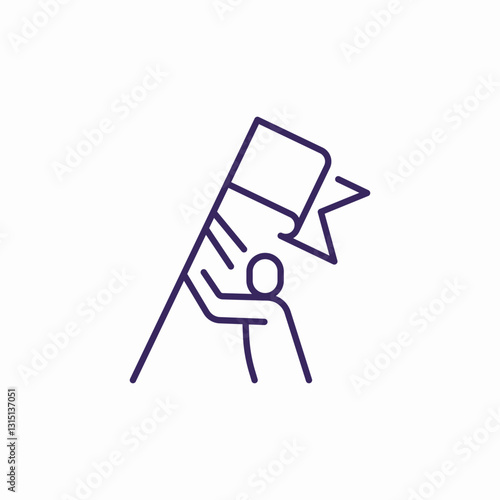 heavy attempt icon sign vector