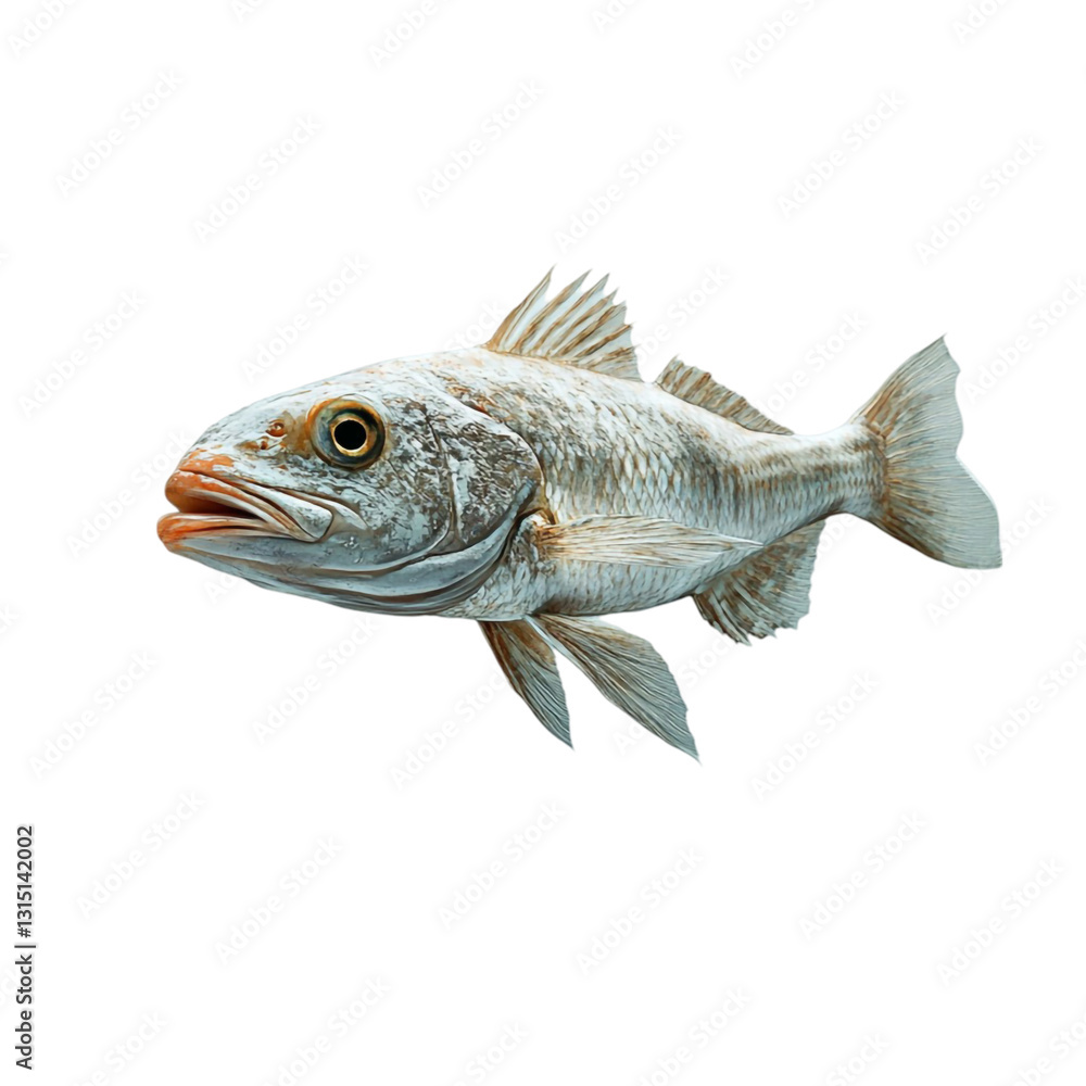 Fototapeta premium Majestic Spotted Grunt Fish Underwater Beauty