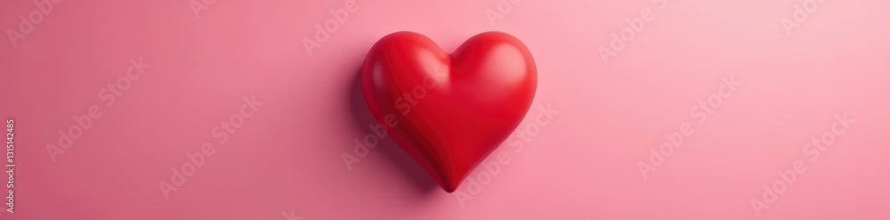 Bold red heart, matte finish, soft pink background, love, matte, abstract Bold red heart, matte finish, soft pink background, love, matte, abstract