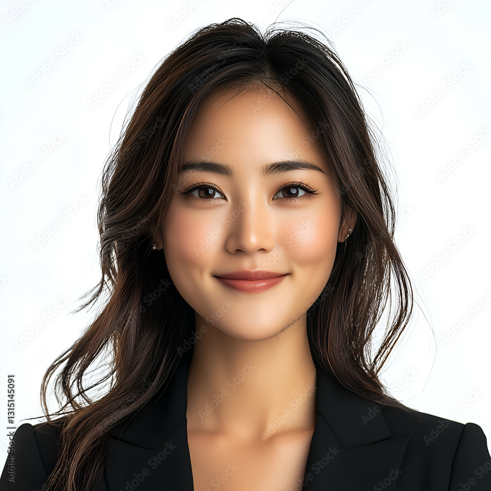 Confident Professional Woman: A Portrait of Success and Leadership with Smooth Skin and Positive Vibes