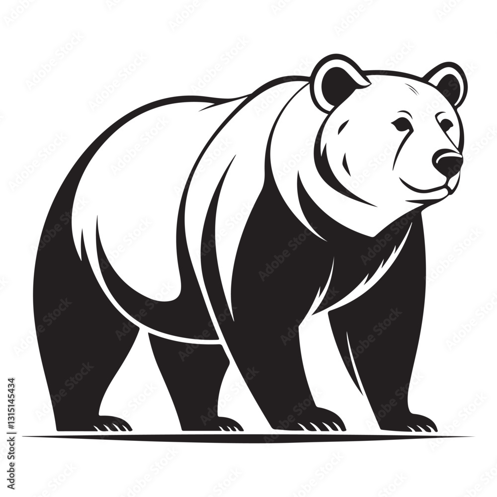 Naklejka premium Bear Vector 
