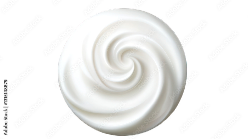 White cosmetic cream texture with soft swirls White cosmetic cream texture with soft swirls