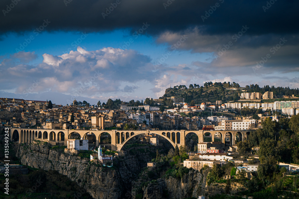 Fototapeta premium sidi rached bridge from constantine algeria