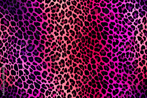 Pink and Purple Leopard Print. Seamless Animal Pattern Texture
