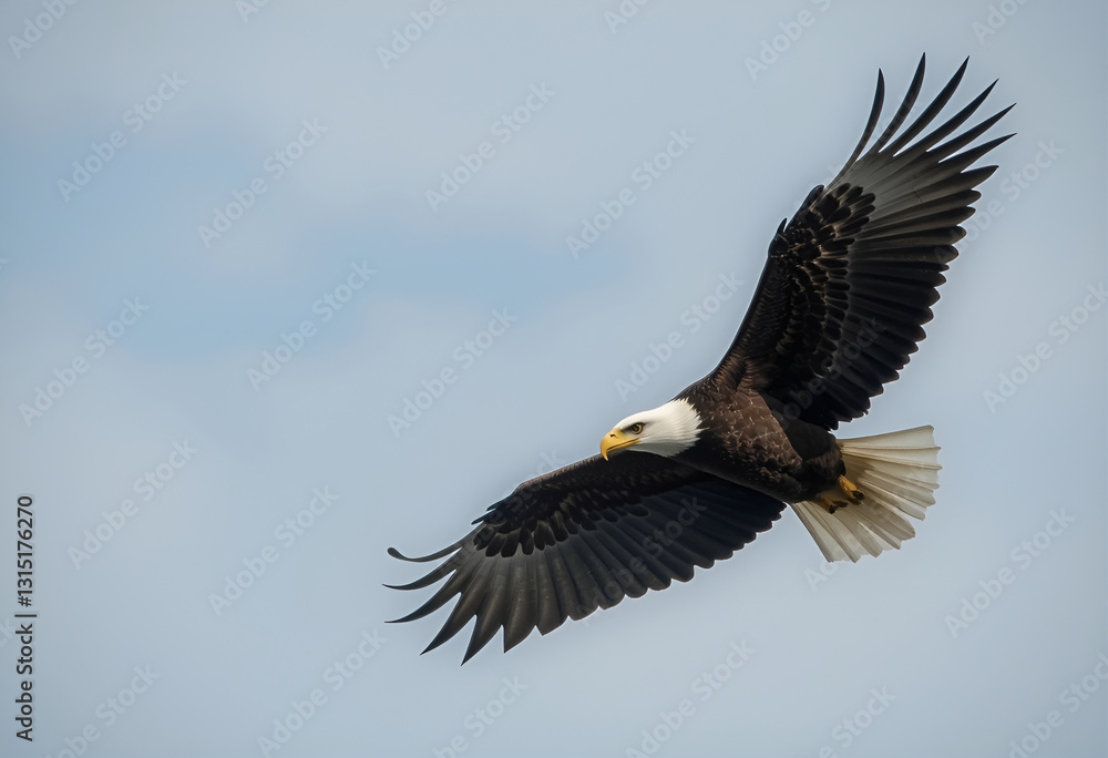 Fototapeta premium Bald Eagle in Flight