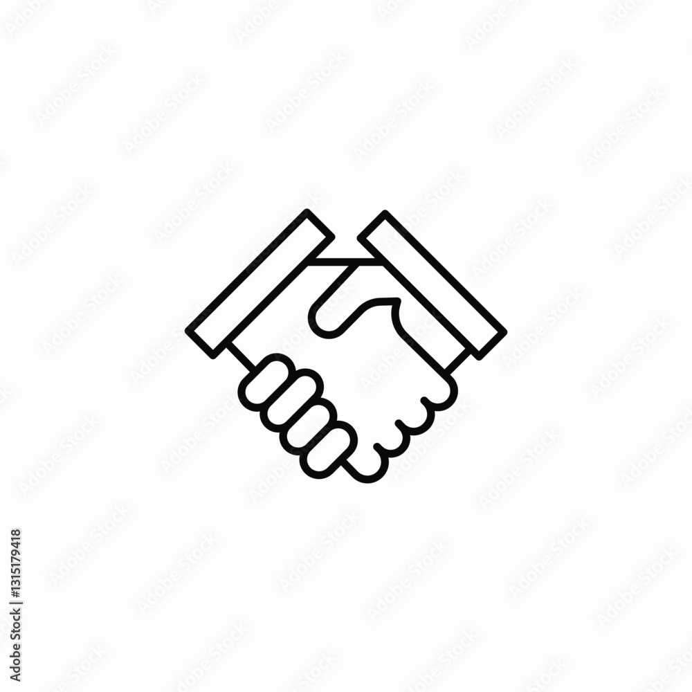 official agreement icon sign vector official agreement icon sign vector
