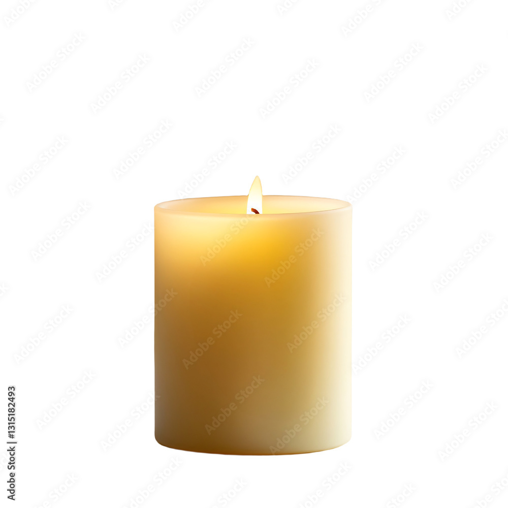 a lit candle on a transparent background a lit candle on a transparent background