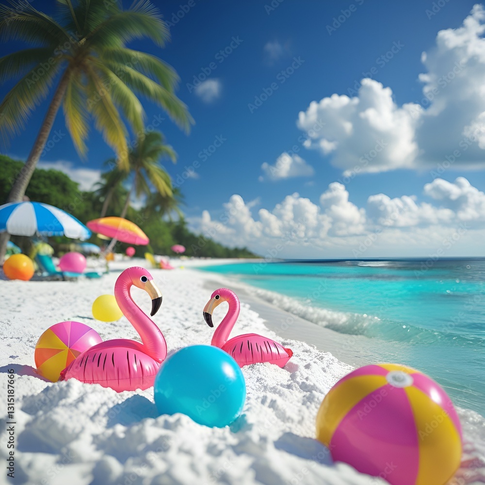 summer vacation on the beach summer vacation on the beach