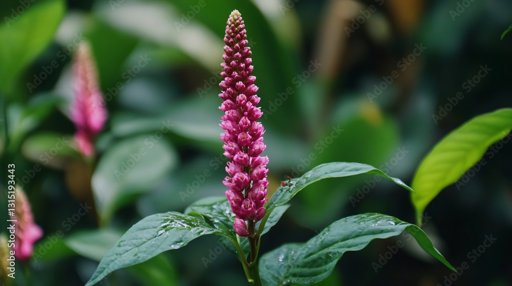 Obraz premium Close-up Thai Holy Basil - Sacred Ocimum Sanctum