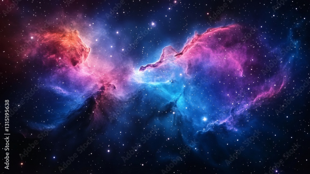 Fototapeta premium Colorful Nebulae in Deep Space