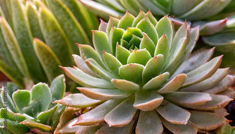 Detailed close-up of a succulent plant Detailed close-up of a succulent plant