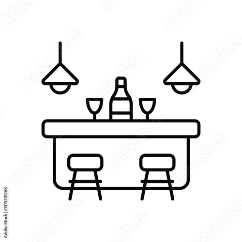Bar Counter Vector icon