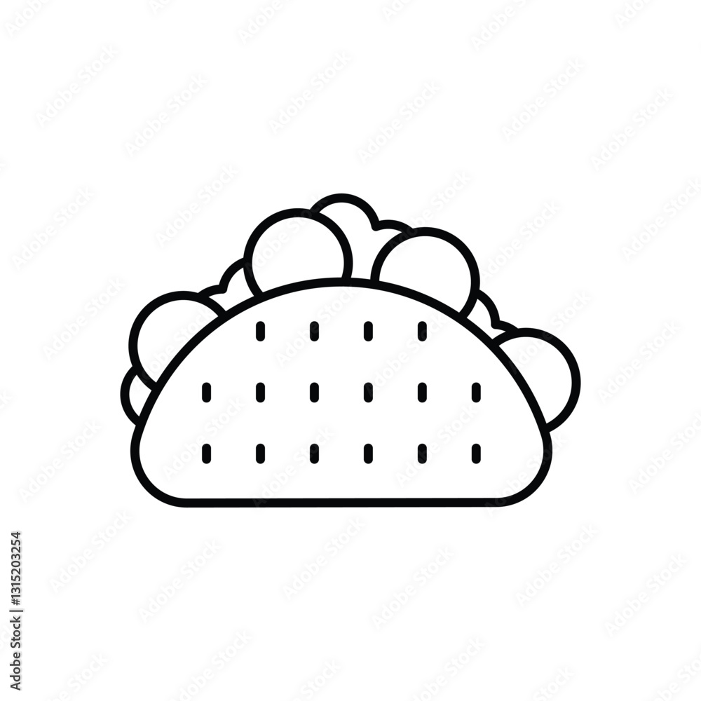 Taco Vector icon Taco Vector icon