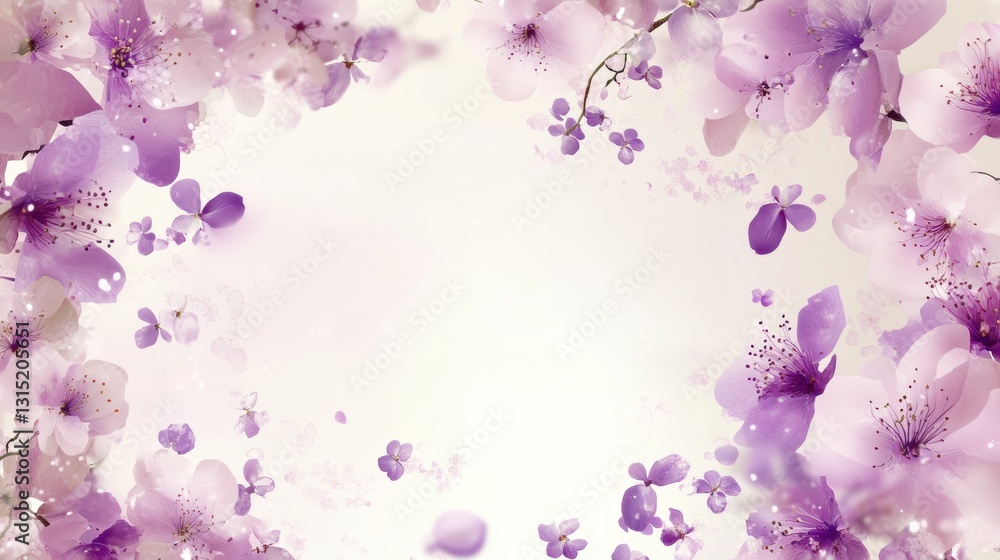 Beautiful background template made of Spring flowers. Beautiful background template made of Spring flowers.