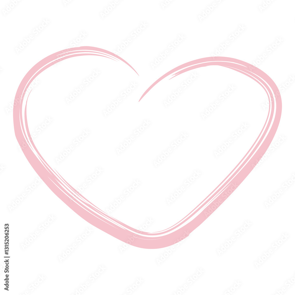pink heart flat emblem or logo drawing, hand drawn flat cartoon sketch. Greeting card template for Valentine's Day and Mother's Day. pink heart flat emblem or logo drawing, hand drawn flat cartoon sketch. Greeting card template for Valentine's Day and Mother's Day.