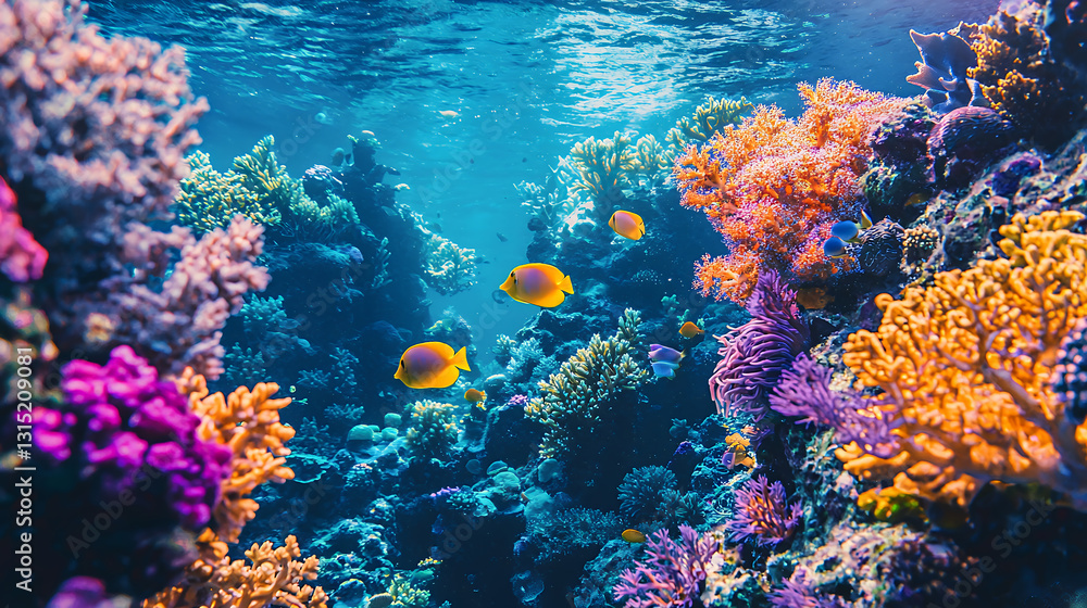 Naklejka premium coral reef