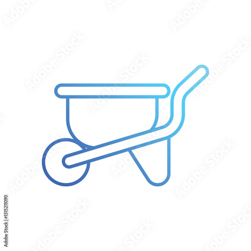 Wheelbarrow stock illustration