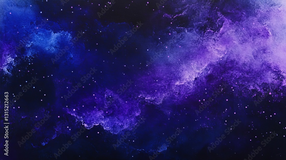 Fototapeta premium Abstract Cosmic Night Sky Painting