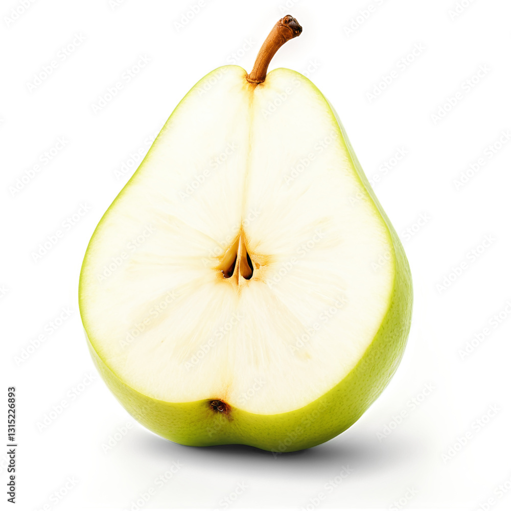 sliced pear isolated on transparent background sliced pear isolated on transparent background