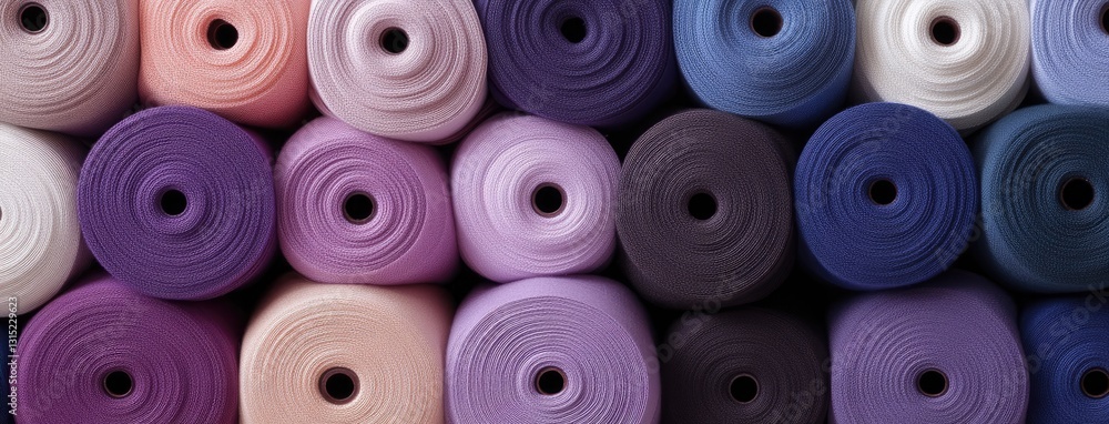 Discover an array of fabric rolls in various colors and sizes, perfect for bringing your creative ideas to life in a fabric shop. Discover an array of fabric rolls in various colors and sizes, perfect for bringing your creative ideas to life in a fabric shop.