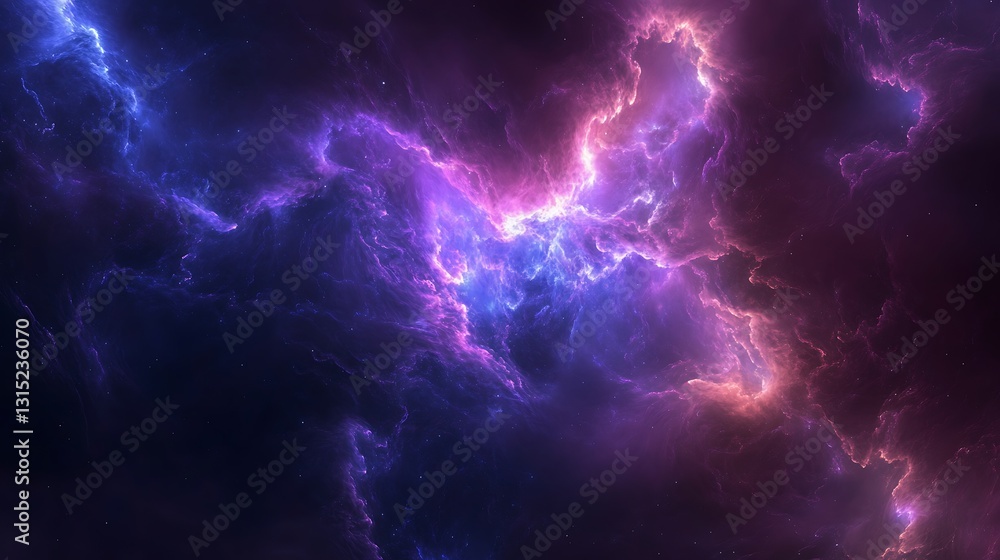 Abstract background with deep, dark purples and blues illuminated with soft, glowing lighting Abstract background with deep, dark purples and blues illuminated with soft, glowing lighting