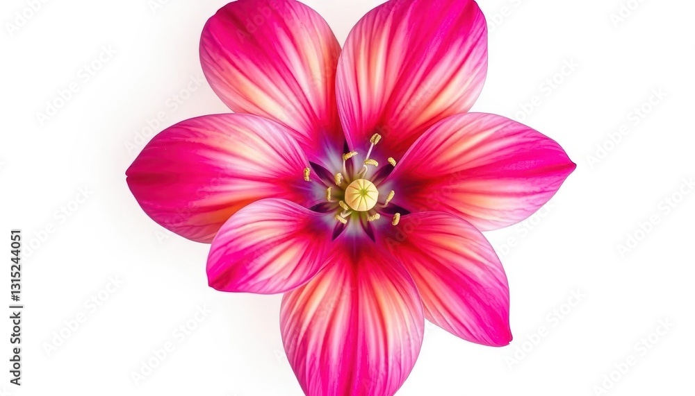 A single vibrant bloom, petals perfectly formed, isolated against a pure white backdrop, vibrant, photography A single vibrant bloom, petals perfectly formed, isolated against a pure white backdrop, vibrant, photography