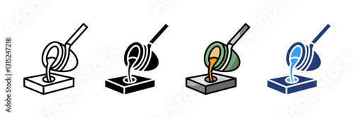 Crucible Steel  Icon Set Multiple Style Collection