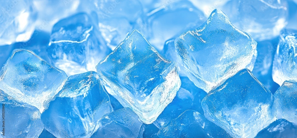 Closeup Ice Cubes, Cold, Refreshing, Background Closeup Ice Cubes, Cold, Refreshing, Background