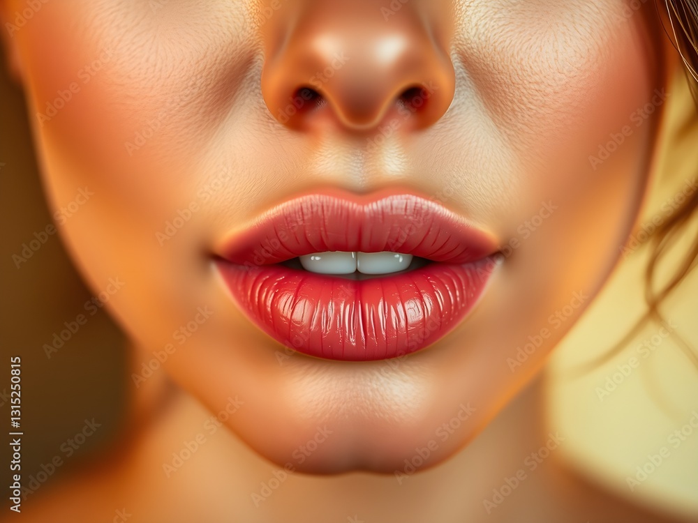 Fototapeta premium close up of a woman lips