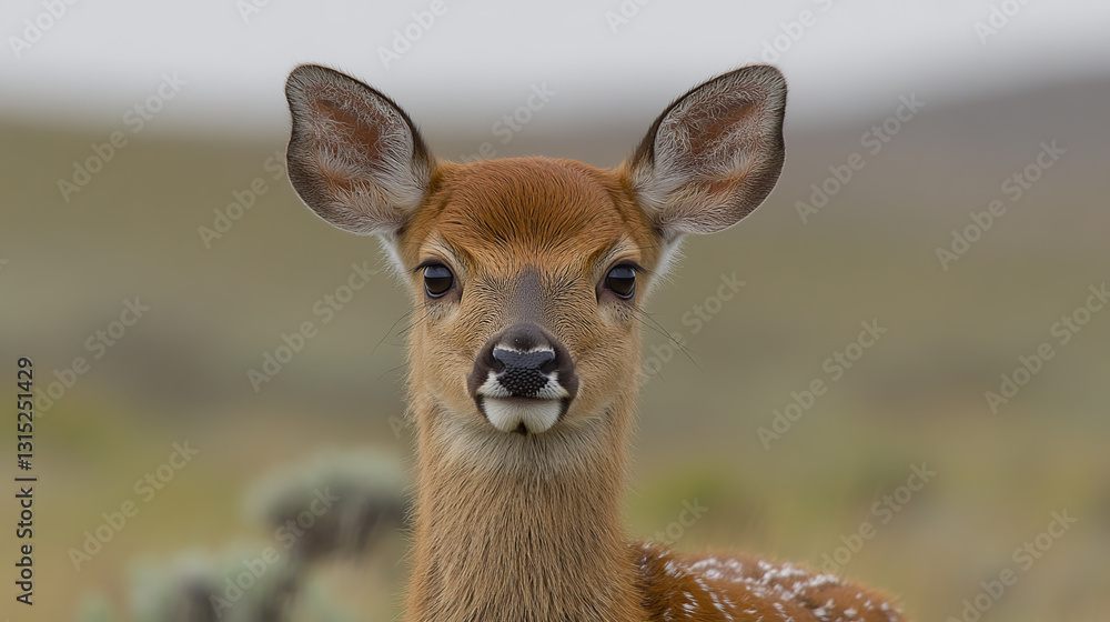 Close-up of a young deer Close-up of a young deer