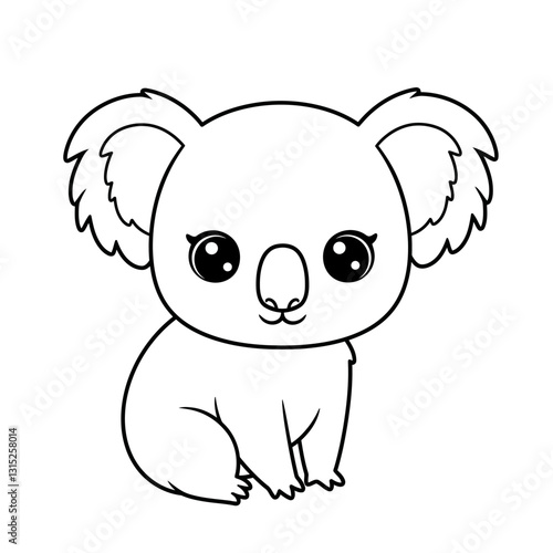 Adorable Kawaii Animal Vector Arts For Coloring Book