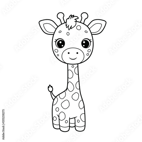 Adorable Kawaii Animal Vector Arts For Coloring Book