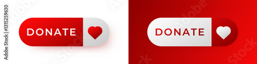 The image features a red donate button with a heart icon, symbolizing charity and generosity.