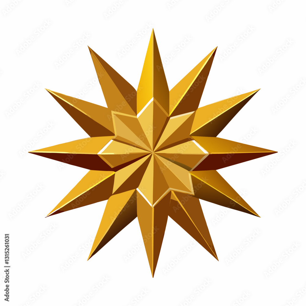 Obraz premium Radiant Celestial Star Motif