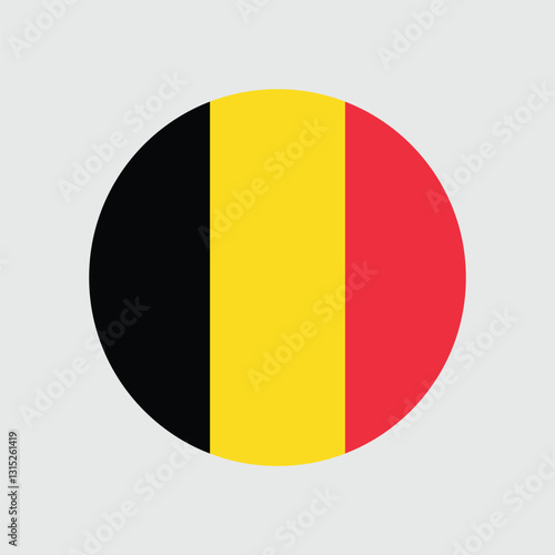 Belgium Flag Sphere Vector
