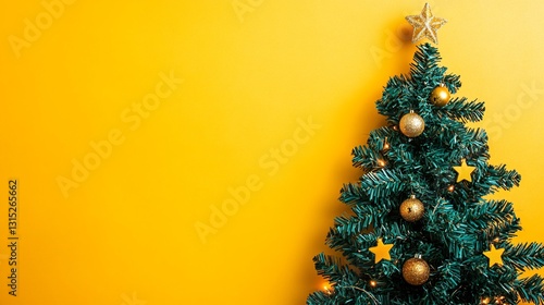 Unique Christmas Tree Concept with Bright Festive Background
