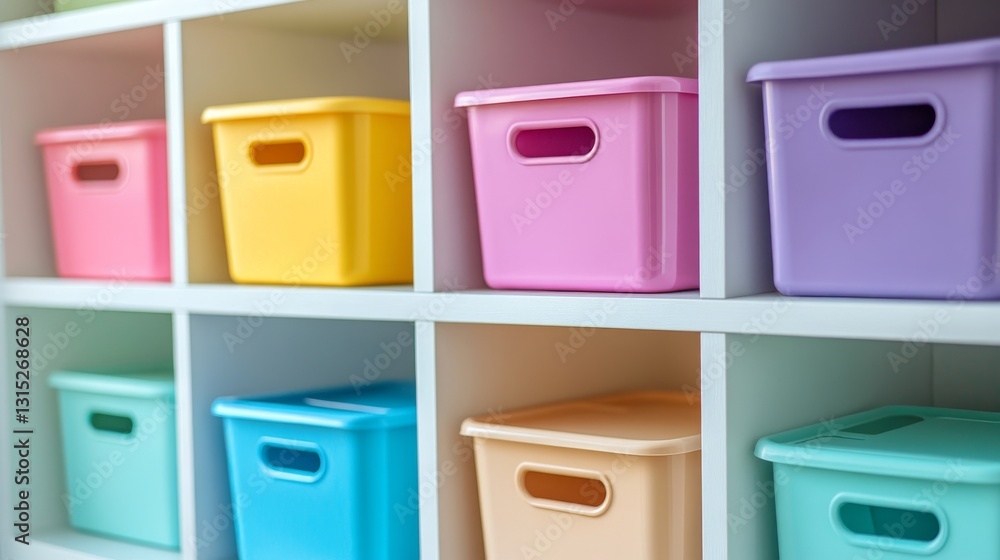 A brightly lit hallway showcases a bookshelf filled with colorful folders, illustrating a meticulously organized study or office space A brightly lit hallway showcases a bookshelf filled with colorful folders, illustrating a meticulously organized study or office space