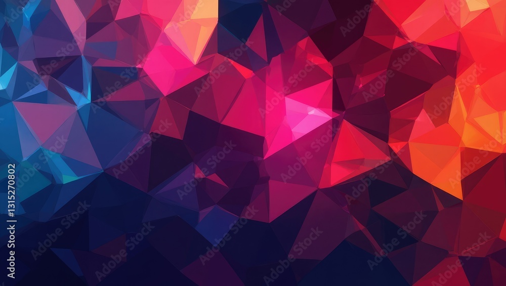 Vibrant Polygon Abstract Background Vibrant Polygon Abstract Background