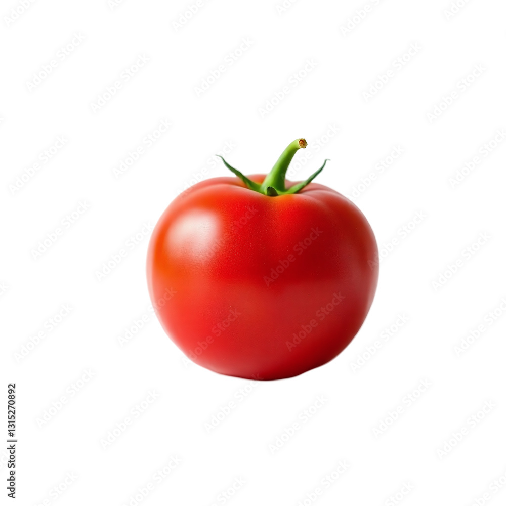 Single Tomato: Whole Vegetable, Natural Food, White Background, Simple Still Life.
Single Tomato: Whole Vegetable, Natural Food, White Background, Simple Still Life.