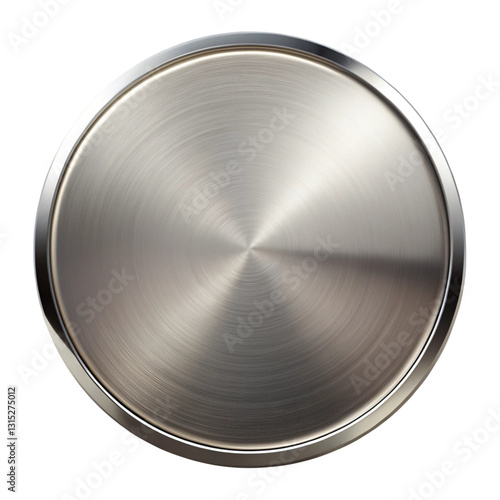 brushed metal button