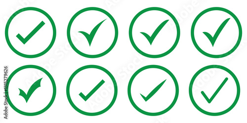 Whatsapp verified profile badge. Green verified whatsapp account icon. Social media account verification icon. Green check mark sign. Guaranteed safety person sign. Approved tick profile - vector