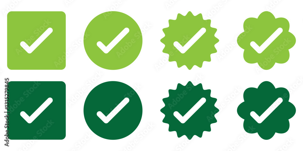 Check mark icons. Check marks symbol, logo. Green checkmark Illustration. Vector. Check mark icons. Check marks symbol, logo. Green checkmark Illustration. Vector.