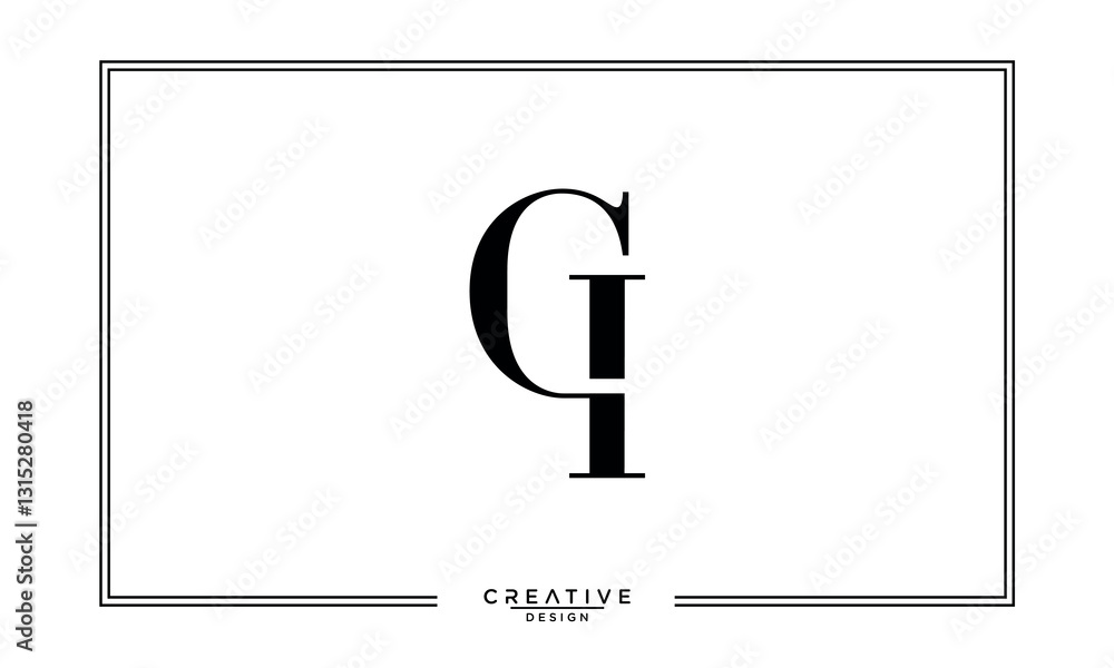 CI, IC,C , I, Abstract Letters Logo Monogram CI, IC,C , I, Abstract Letters Logo Monogram