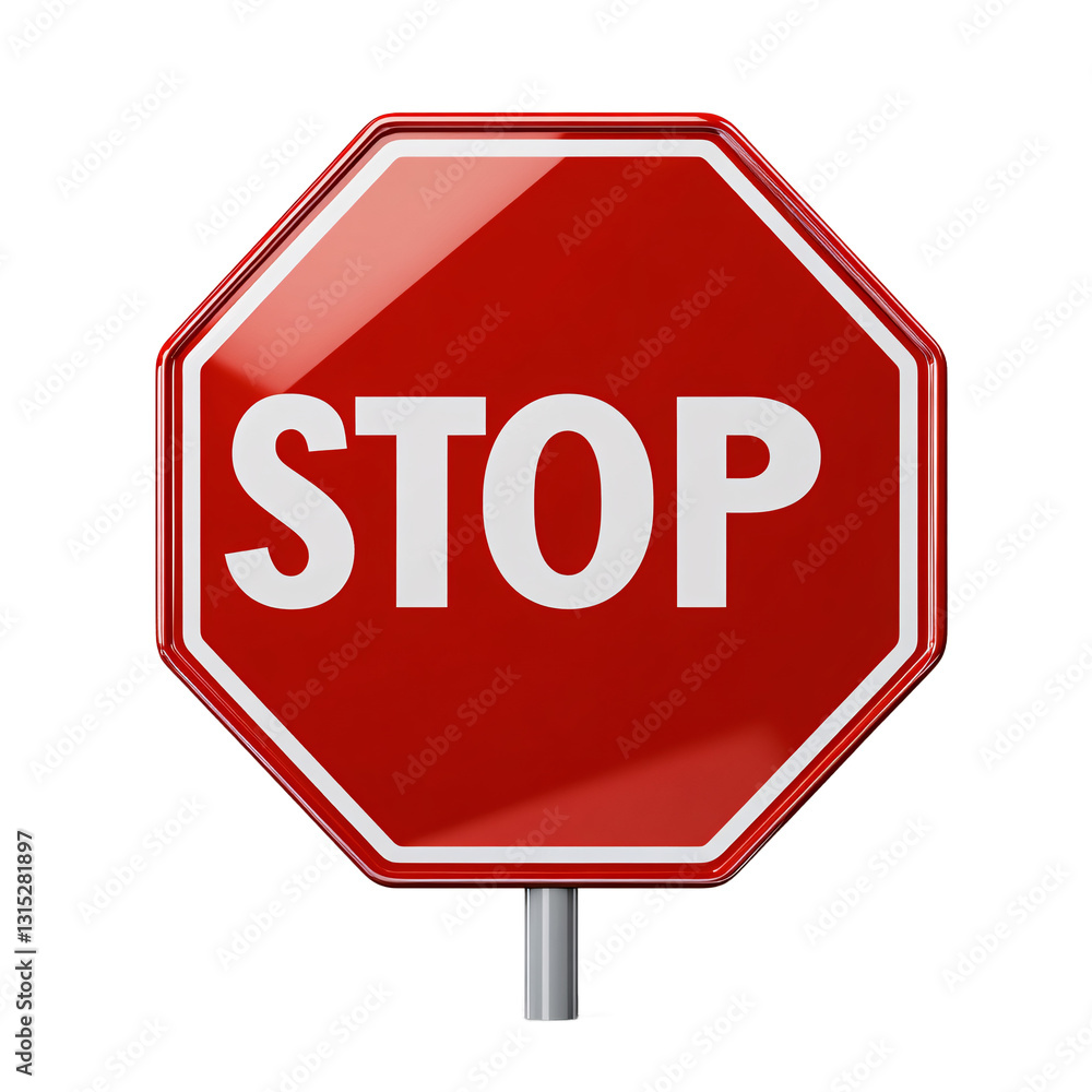 Stop sign isolated on transparent background Stop sign isolated on transparent background
