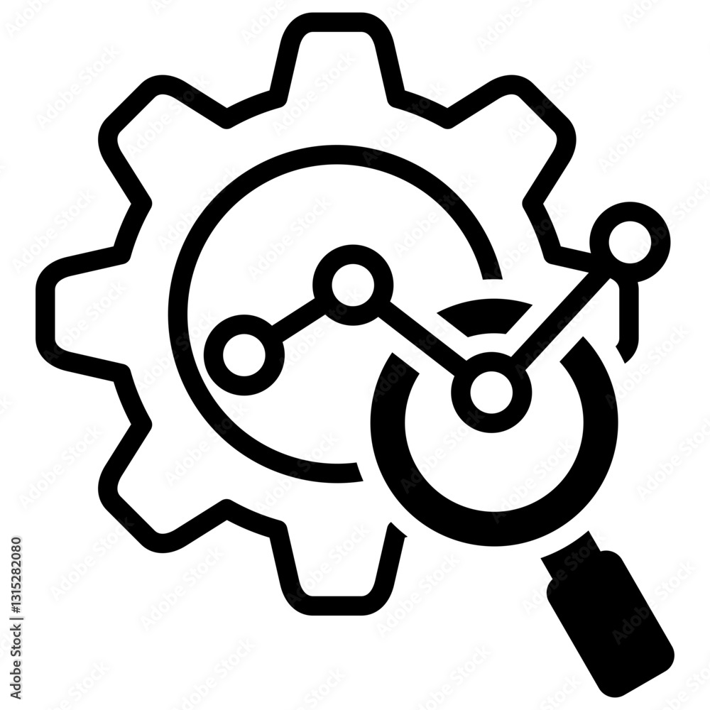 Process Analysis Icon Process Analysis Icon