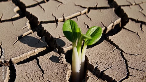 Time lapse of a growing seedling 
