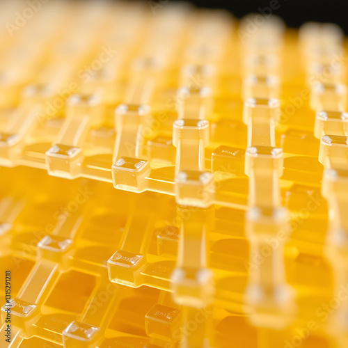 Closeup of polymer matrix materials used in flexible, highstrength applications, Polymer, Flexibility and Strength photo