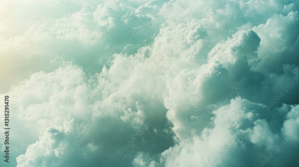 Fototapeta premium Abstract Cloud Background for Security and Encryption